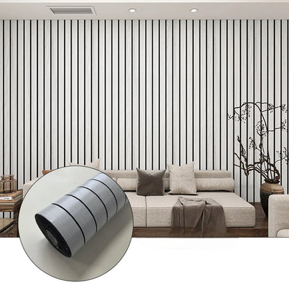 Kuujojo Wood Panel Peel & Stick Wallpaper, Striped Selfadhesive Faux Wood Grain Wall Covering, Easy Diyhome Decor 15.74X118 In