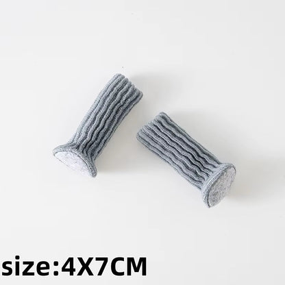 16PCS Knitted Chair Leg Silent Protection Cover Door Handle Wear Resistant anti Slip Floor Scratch Protection Furniture Foot Mat