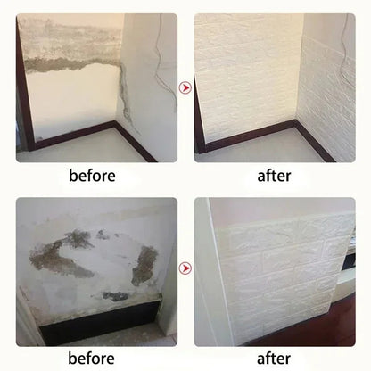70Cm*1M 3D Self-Adhesive Wallpaper Continuous Waterproof Brick Wall Stickers Living Room Bedroom Wall Stickers Home Decoration