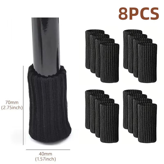 16PCS Knitted Chair Leg Silent Protection Cover Door Handle Wear Resistant anti Slip Floor Scratch Protection Furniture Foot Mat