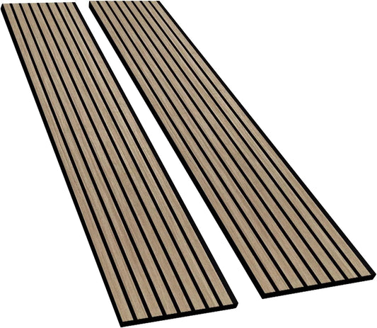 Wood Slat Acoustic Panels 94.5"×12.6" Wall Panels for Interior Wall Decor 3D Wood Slat Wall Panel Fluted Sound Absorbing Panel